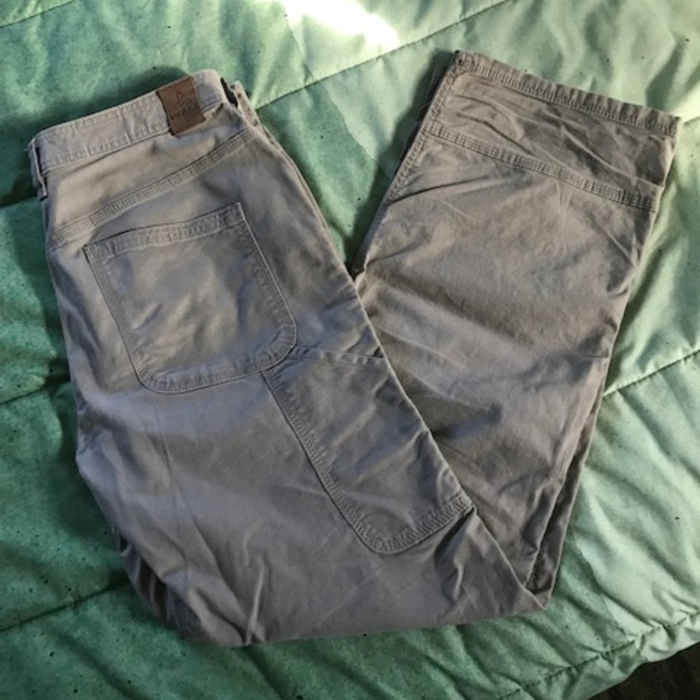 Prana Men's Cargo Khaki Utility Pants Durable Work Outdoor Hiking Sz 34 x 32